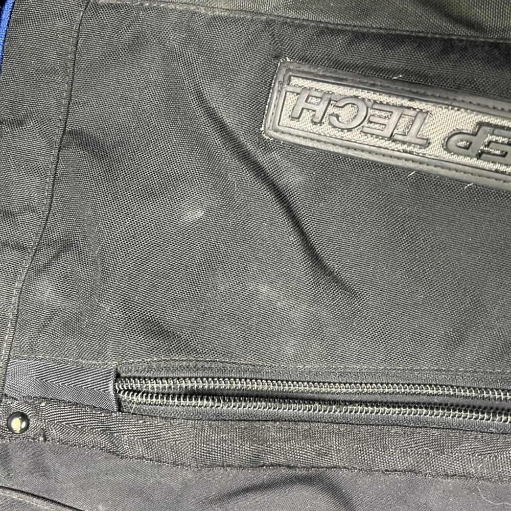 The North Face Steep Tech Jacket Mens M Blue Black Fair Vintage Ski Colorblock